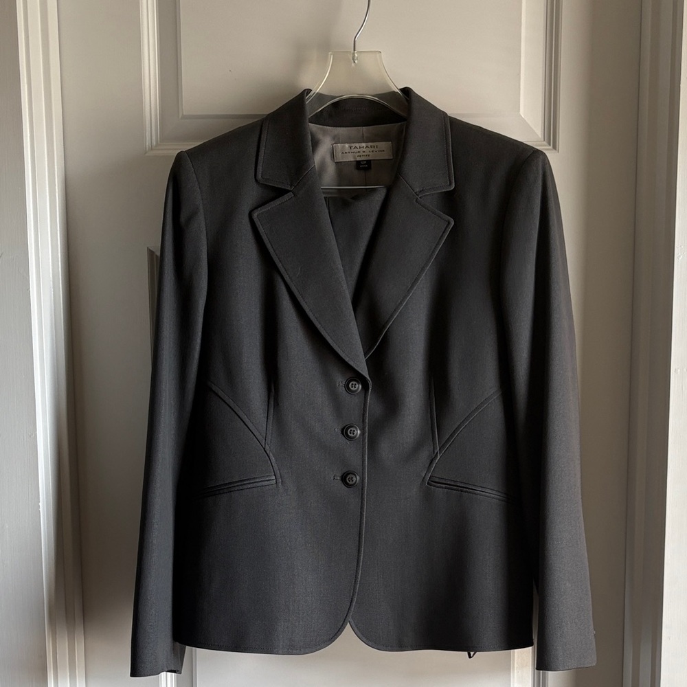Tahari Charcoal Blazer
